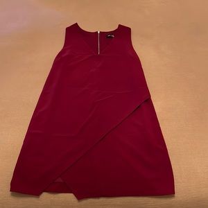 Burgundy dress with zipper back- bought from a boutique